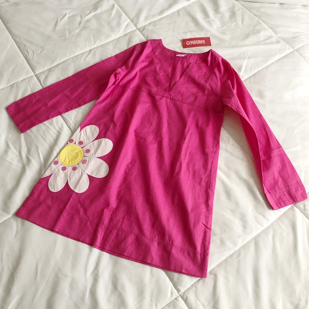 Gymboree Pink Shift Dress with Daisy